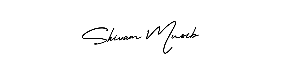 Design your own signature with our free online signature maker. With this signature software, you can create a handwritten (AmerikaSignatureDemo-Regular) signature for name Shivam Musib. Shivam Musib signature style 3 images and pictures png