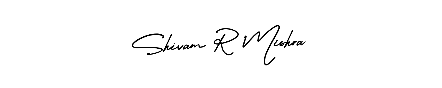 Make a beautiful signature design for name Shivam R Mishra. With this signature (AmerikaSignatureDemo-Regular) style, you can create a handwritten signature for free. Shivam R Mishra signature style 3 images and pictures png