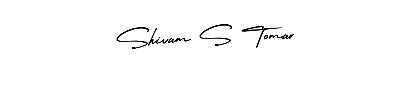 Design your own signature with our free online signature maker. With this signature software, you can create a handwritten (AmerikaSignatureDemo-Regular) signature for name Shivam S Tomar. Shivam S Tomar signature style 3 images and pictures png