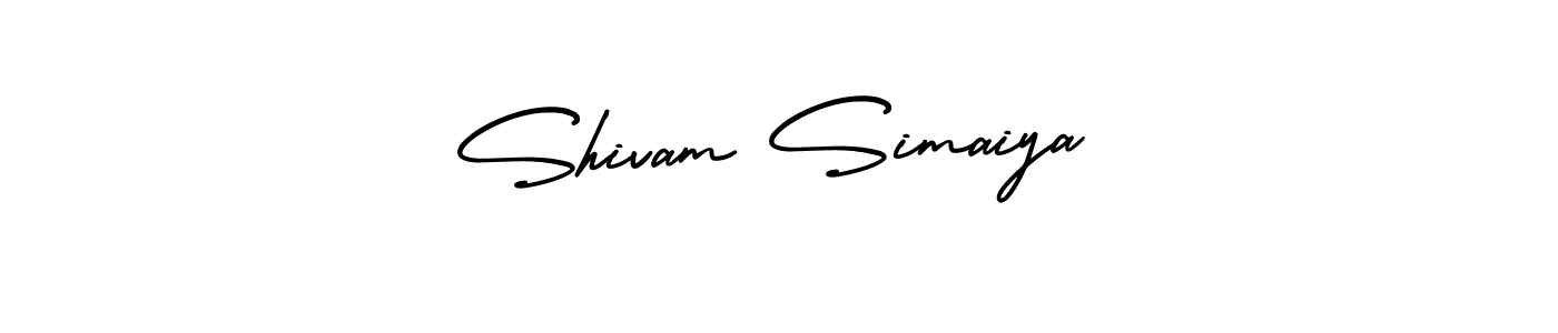 Make a beautiful signature design for name Shivam Simaiya. Use this online signature maker to create a handwritten signature for free. Shivam Simaiya signature style 3 images and pictures png