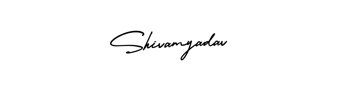 Shivamyadav stylish signature style. Best Handwritten Sign (AmerikaSignatureDemo-Regular) for my name. Handwritten Signature Collection Ideas for my name Shivamyadav. Shivamyadav signature style 3 images and pictures png