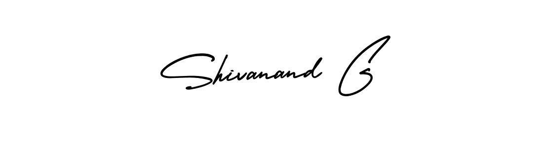 Shivanand G stylish signature style. Best Handwritten Sign (AmerikaSignatureDemo-Regular) for my name. Handwritten Signature Collection Ideas for my name Shivanand G. Shivanand G signature style 3 images and pictures png