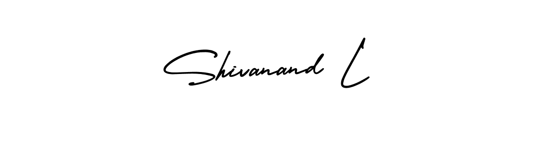 Make a beautiful signature design for name Shivanand L. With this signature (AmerikaSignatureDemo-Regular) style, you can create a handwritten signature for free. Shivanand L signature style 3 images and pictures png