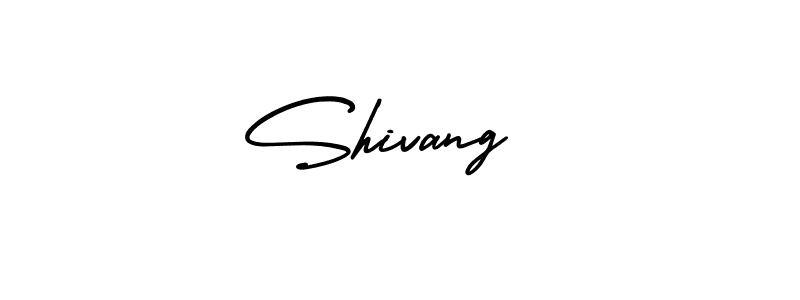 How to make Shivang ; Shivansh name signature. Use AmerikaSignatureDemo-Regular style for creating short signs online. This is the latest handwritten sign. Shivang ; Shivansh signature style 3 images and pictures png