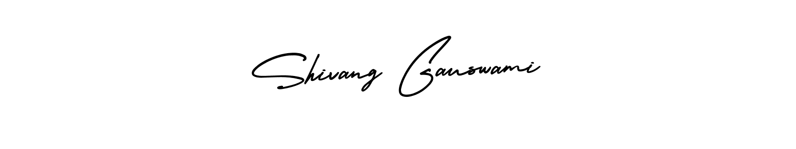 Use a signature maker to create a handwritten signature online. With this signature software, you can design (AmerikaSignatureDemo-Regular) your own signature for name Shivang Gauswami. Shivang Gauswami signature style 3 images and pictures png
