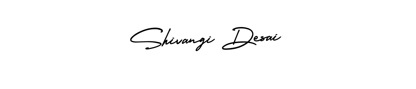 Make a beautiful signature design for name Shivangi Desai. With this signature (AmerikaSignatureDemo-Regular) style, you can create a handwritten signature for free. Shivangi Desai signature style 3 images and pictures png