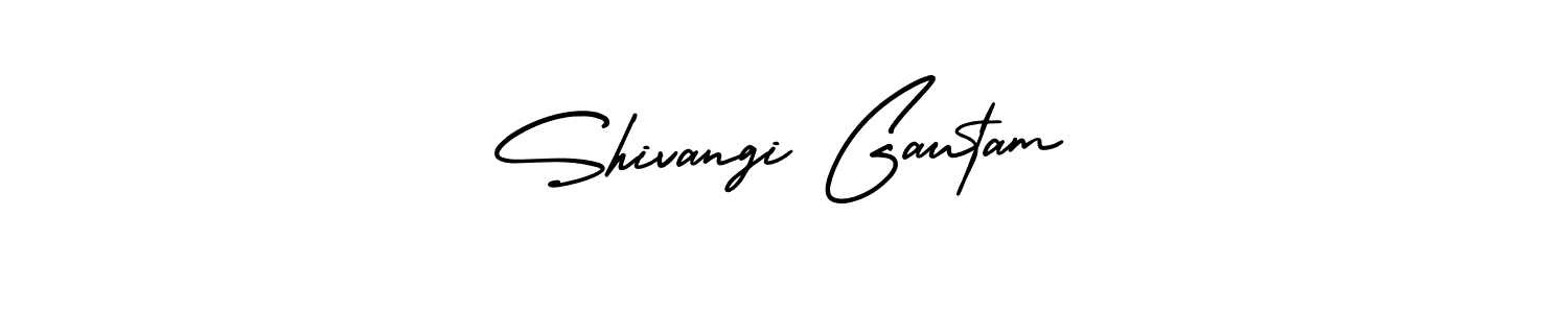 Also You can easily find your signature by using the search form. We will create Shivangi Gautam name handwritten signature images for you free of cost using AmerikaSignatureDemo-Regular sign style. Shivangi Gautam signature style 3 images and pictures png