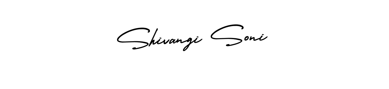 Make a beautiful signature design for name Shivangi Soni. With this signature (AmerikaSignatureDemo-Regular) style, you can create a handwritten signature for free. Shivangi Soni signature style 3 images and pictures png