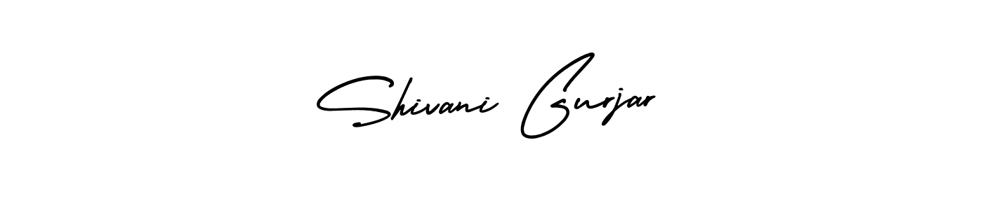 It looks lik you need a new signature style for name Shivani Gurjar. Design unique handwritten (AmerikaSignatureDemo-Regular) signature with our free signature maker in just a few clicks. Shivani Gurjar signature style 3 images and pictures png