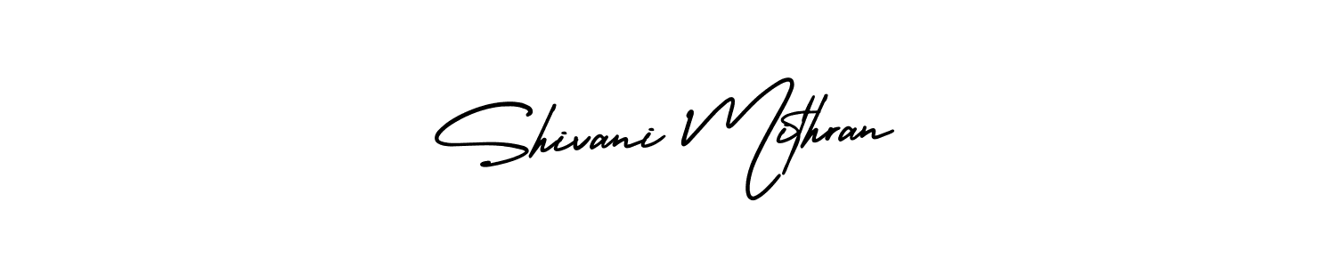 Create a beautiful signature design for name Shivani Mithran. With this signature (AmerikaSignatureDemo-Regular) fonts, you can make a handwritten signature for free. Shivani Mithran signature style 3 images and pictures png