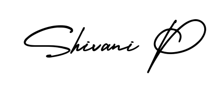 Elevate your brand with a stunning Shivani P eSignature. The AmerikaSignatureDemo-Regular style provides a balanced, flowing aesthetic for everyday signing. Shivani P signature style 3 images and pictures png