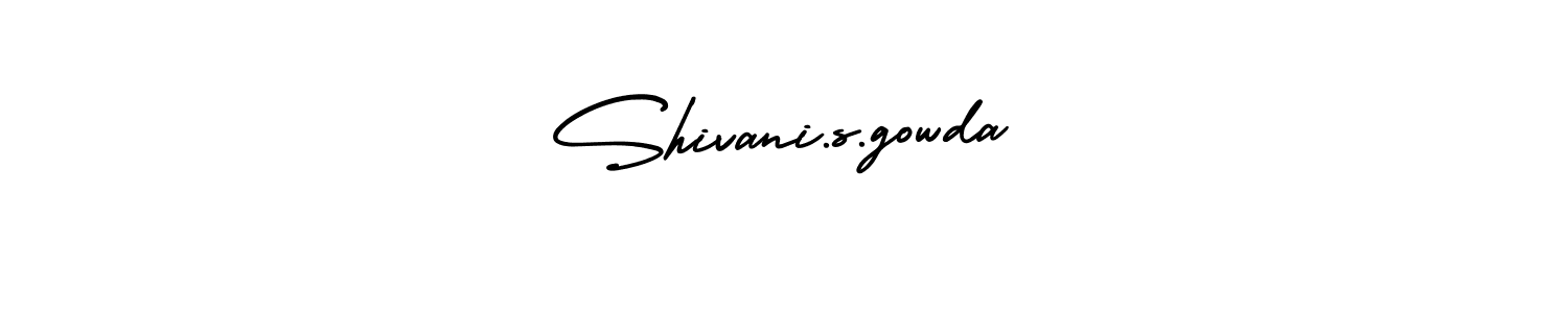 Design your own signature with our free online signature maker. With this signature software, you can create a handwritten (AmerikaSignatureDemo-Regular) signature for name Shivani.s.gowda. Shivani.s.gowda signature style 3 images and pictures png