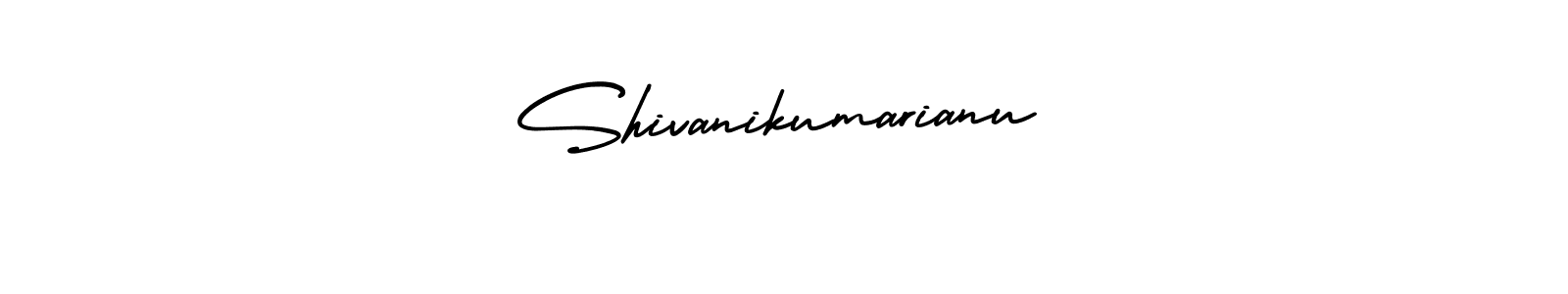 The best way (AmerikaSignatureDemo-Regular) to make a short signature is to pick only two or three words in your name. The name Shivanikumarianu include a total of six letters. For converting this name. Shivanikumarianu signature style 3 images and pictures png