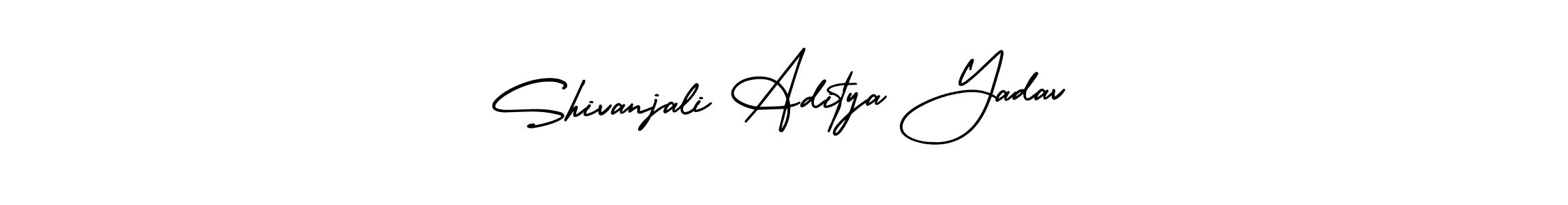 Use a signature maker to create a handwritten signature online. With this signature software, you can design (AmerikaSignatureDemo-Regular) your own signature for name Shivanjali Aditya Yadav. Shivanjali Aditya Yadav signature style 3 images and pictures png