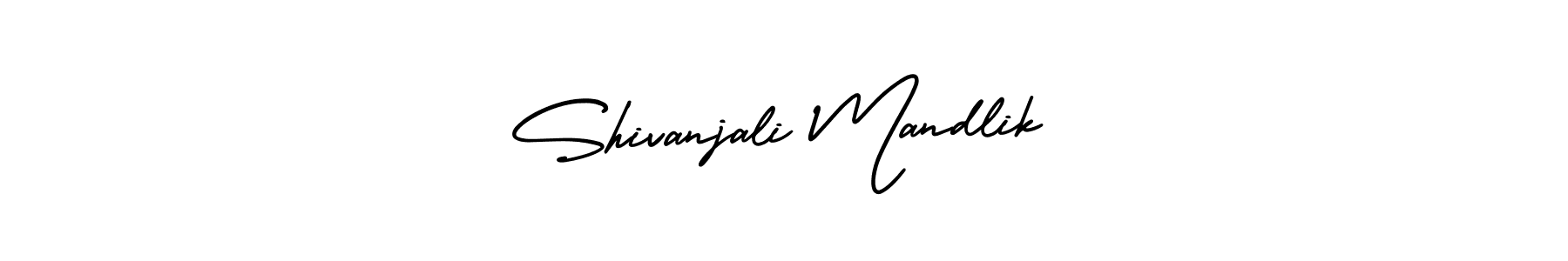 AmerikaSignatureDemo-Regular is a professional signature style that is perfect for those who want to add a touch of class to their signature. It is also a great choice for those who want to make their signature more unique. Get Shivanjali Mandlik name to fancy signature for free. Shivanjali Mandlik signature style 3 images and pictures png
