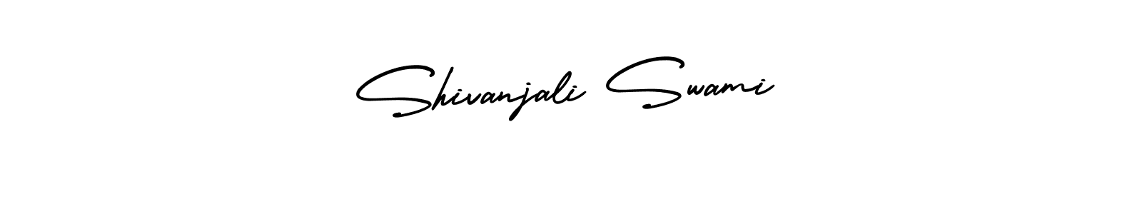 Also we have Shivanjali Swami name is the best signature style. Create professional handwritten signature collection using AmerikaSignatureDemo-Regular autograph style. Shivanjali Swami signature style 3 images and pictures png