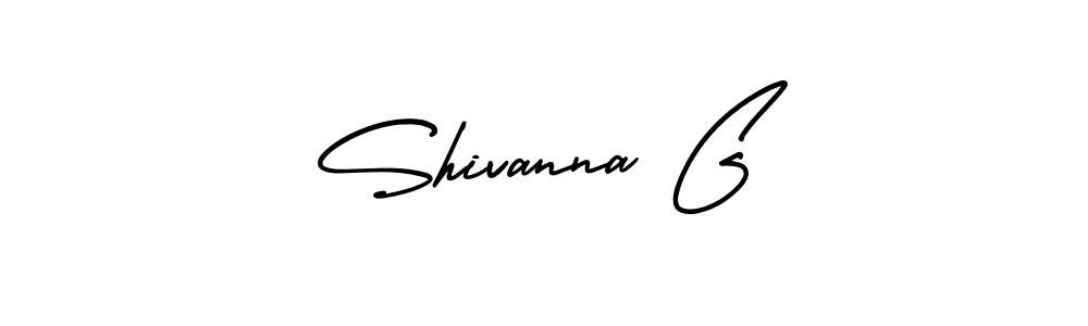 You should practise on your own different ways (AmerikaSignatureDemo-Regular) to write your name (Shivanna G) in signature. don't let someone else do it for you. Shivanna G signature style 3 images and pictures png