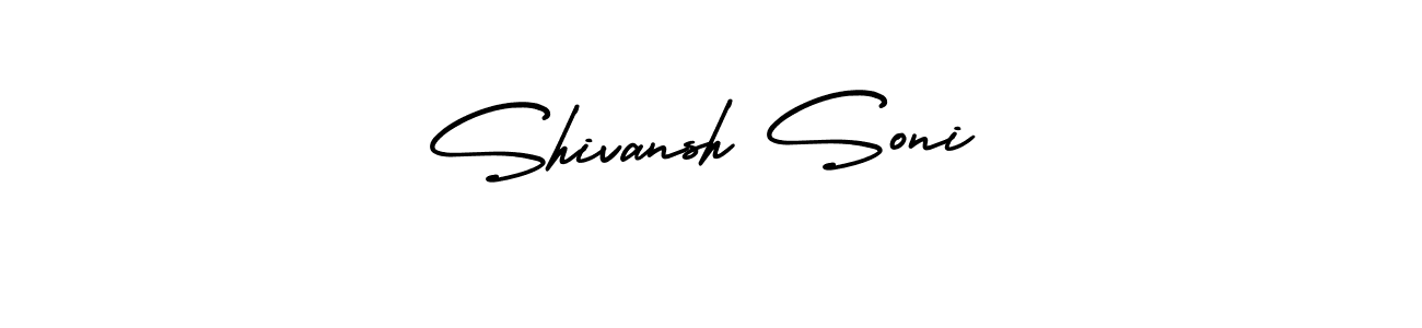 Make a beautiful signature design for name Shivansh Soni. With this signature (AmerikaSignatureDemo-Regular) style, you can create a handwritten signature for free. Shivansh Soni signature style 3 images and pictures png