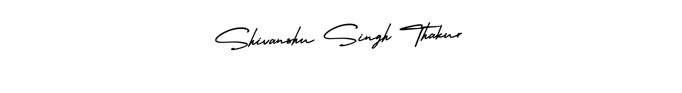 You should practise on your own different ways (AmerikaSignatureDemo-Regular) to write your name (Shivanshu Singh Thakur) in signature. don't let someone else do it for you. Shivanshu Singh Thakur signature style 3 images and pictures png