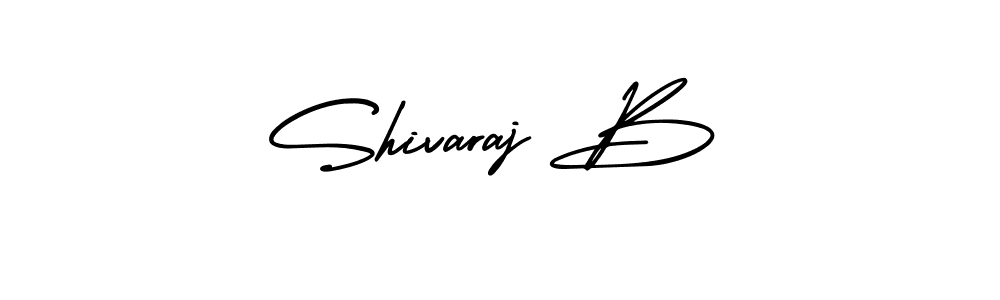 Use a signature maker to create a handwritten signature online. With this signature software, you can design (AmerikaSignatureDemo-Regular) your own signature for name Shivaraj B. Shivaraj B signature style 3 images and pictures png