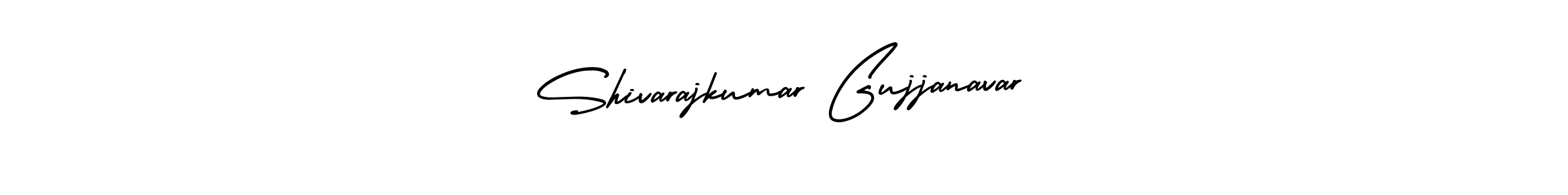 How to make Shivarajkumar Gujjanavar name signature. Use AmerikaSignatureDemo-Regular style for creating short signs online. This is the latest handwritten sign. Shivarajkumar Gujjanavar signature style 3 images and pictures png