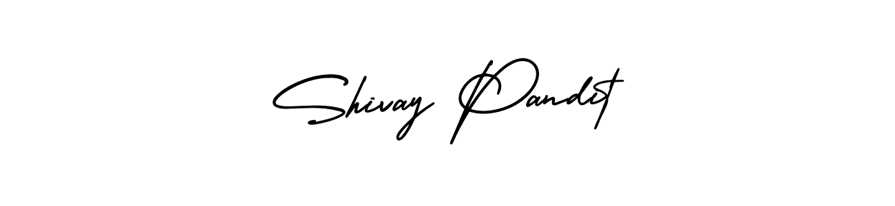 Use a signature maker to create a handwritten signature online. With this signature software, you can design (AmerikaSignatureDemo-Regular) your own signature for name Shivay Pandit. Shivay Pandit signature style 3 images and pictures png