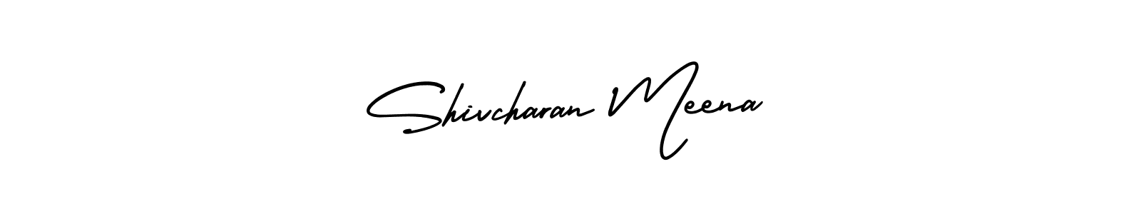 Shivcharan Meena stylish signature style. Best Handwritten Sign (AmerikaSignatureDemo-Regular) for my name. Handwritten Signature Collection Ideas for my name Shivcharan Meena. Shivcharan Meena signature style 3 images and pictures png