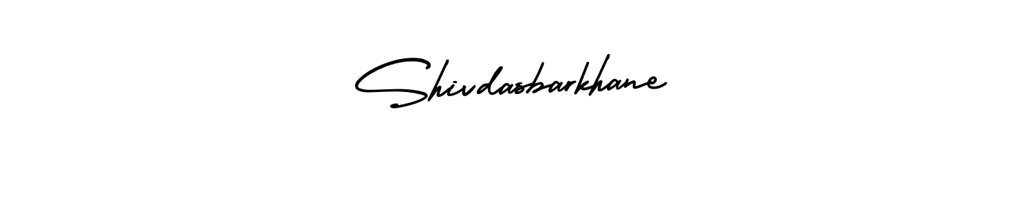 You should practise on your own different ways (AmerikaSignatureDemo-Regular) to write your name (Shivdasbarkhane) in signature. don't let someone else do it for you. Shivdasbarkhane signature style 3 images and pictures png