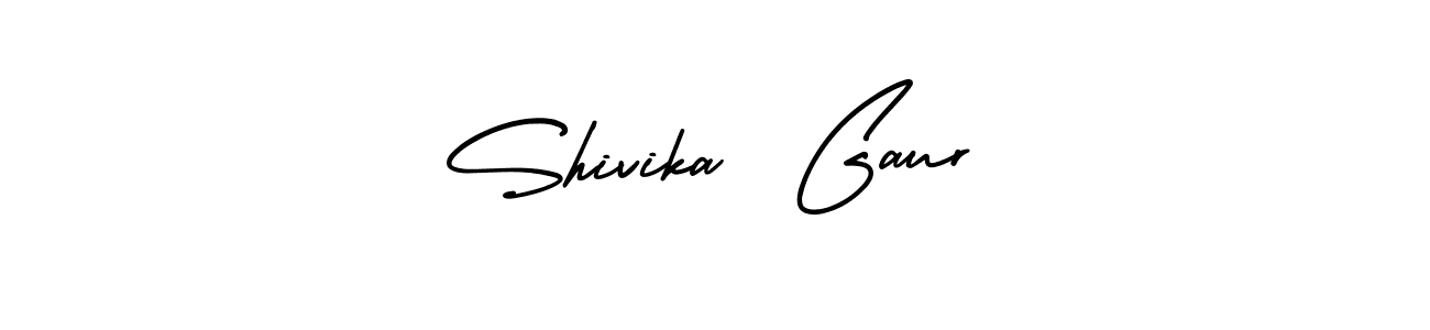 Make a beautiful signature design for name Shivika  Gaur. With this signature (AmerikaSignatureDemo-Regular) style, you can create a handwritten signature for free. Shivika  Gaur signature style 3 images and pictures png