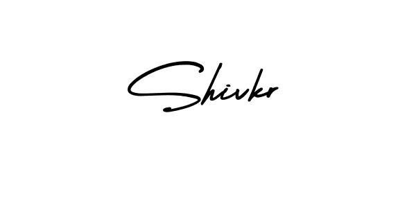 How to make Shivkr signature? AmerikaSignatureDemo-Regular is a professional autograph style. Create handwritten signature for Shivkr name. Shivkr signature style 3 images and pictures png