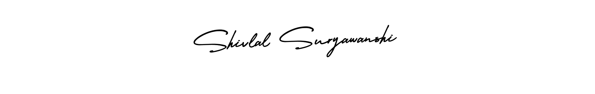 The best way (AmerikaSignatureDemo-Regular) to make a short signature is to pick only two or three words in your name. The name Shivlal Suryawanshi include a total of six letters. For converting this name. Shivlal Suryawanshi signature style 3 images and pictures png