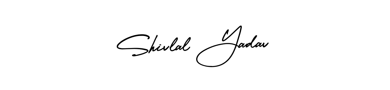 How to make Shivlal Yadav name signature. Use AmerikaSignatureDemo-Regular style for creating short signs online. This is the latest handwritten sign. Shivlal Yadav signature style 3 images and pictures png