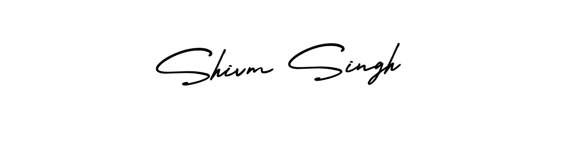 Shivm Singh stylish signature style. Best Handwritten Sign (AmerikaSignatureDemo-Regular) for my name. Handwritten Signature Collection Ideas for my name Shivm Singh. Shivm Singh signature style 3 images and pictures png