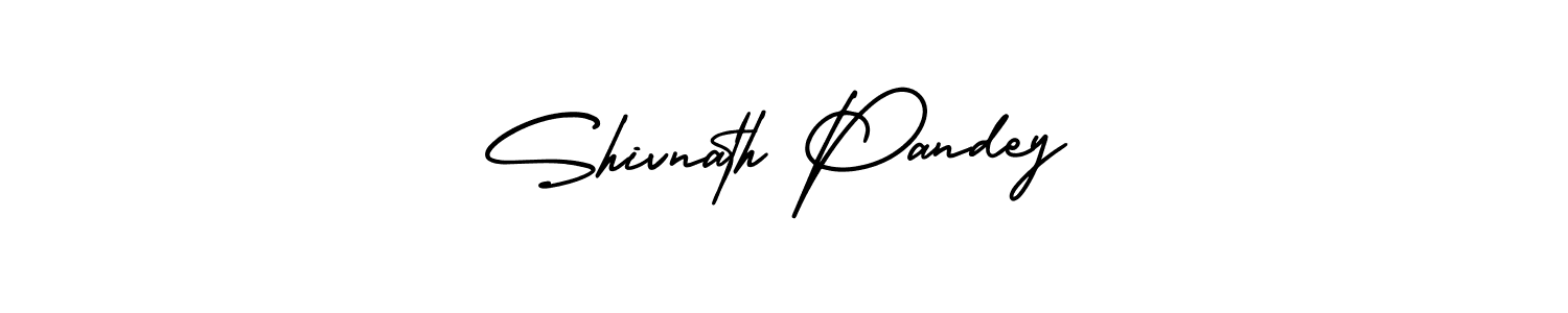 How to make Shivnath Pandey signature? AmerikaSignatureDemo-Regular is a professional autograph style. Create handwritten signature for Shivnath Pandey name. Shivnath Pandey signature style 3 images and pictures png