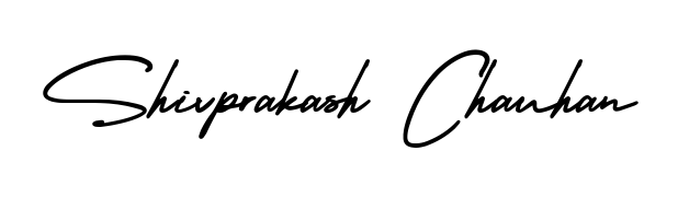 How to make Shivprakash Chauhan name signature. Use AmerikaSignatureDemo-Regular style for creating short signs online. This is the latest handwritten sign. Shivprakash Chauhan signature style 3 images and pictures png