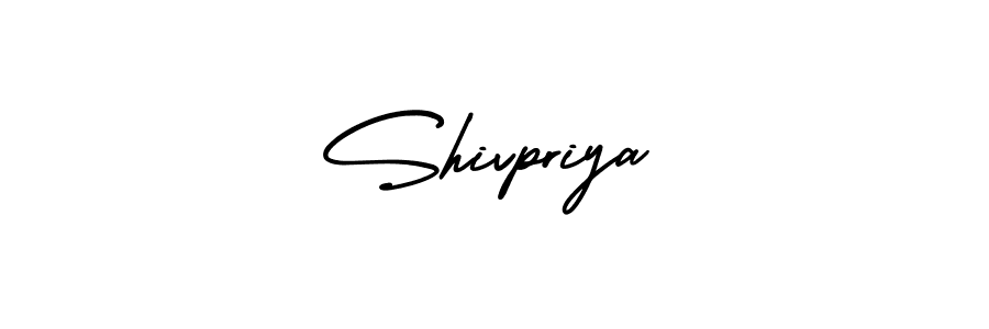 How to make Shivpriya name signature. Use AmerikaSignatureDemo-Regular style for creating short signs online. This is the latest handwritten sign. Shivpriya signature style 3 images and pictures png