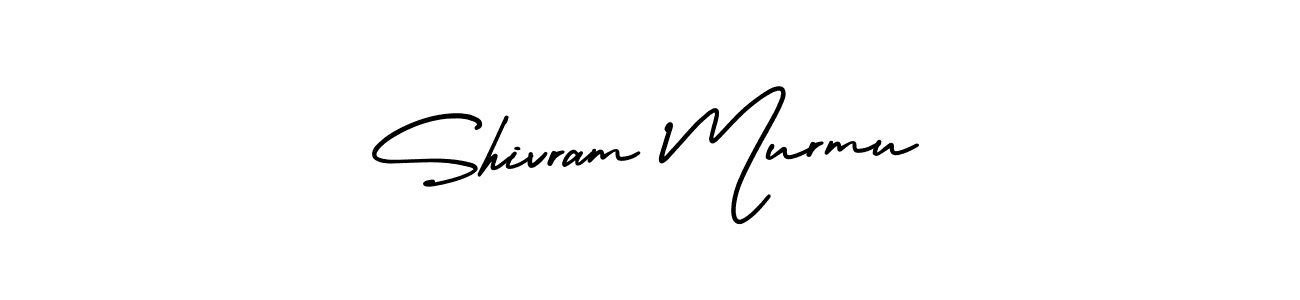 The best way (AmerikaSignatureDemo-Regular) to make a short signature is to pick only two or three words in your name. The name Shivram Murmu include a total of six letters. For converting this name. Shivram Murmu signature style 3 images and pictures png