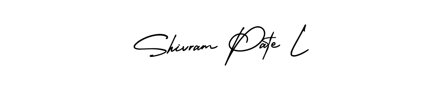 Make a beautiful signature design for name Shivram Pate L. With this signature (AmerikaSignatureDemo-Regular) style, you can create a handwritten signature for free. Shivram Pate L signature style 3 images and pictures png