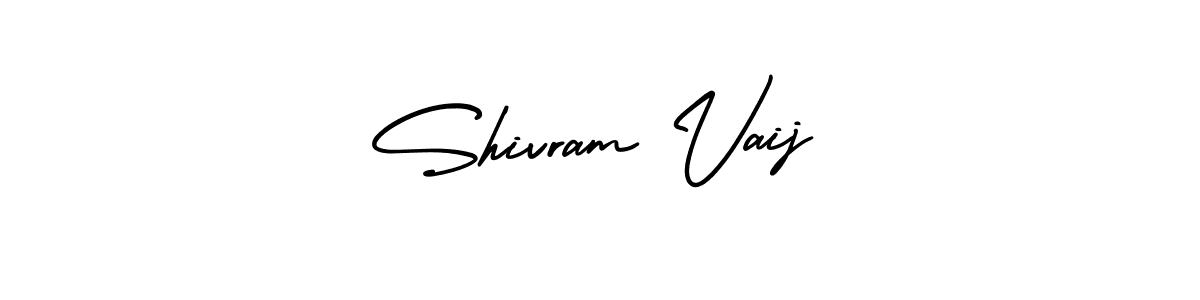 Shivram Vaij stylish signature style. Best Handwritten Sign (AmerikaSignatureDemo-Regular) for my name. Handwritten Signature Collection Ideas for my name Shivram Vaij. Shivram Vaij signature style 3 images and pictures png
