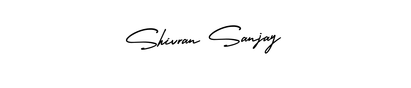 Also we have Shivran Sanjay name is the best signature style. Create professional handwritten signature collection using AmerikaSignatureDemo-Regular autograph style. Shivran Sanjay signature style 3 images and pictures png