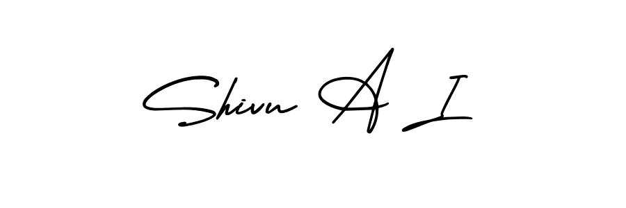 This is the best signature style for the Shivu A I name. Also you like these signature font (AmerikaSignatureDemo-Regular). Mix name signature. Shivu A I signature style 3 images and pictures png