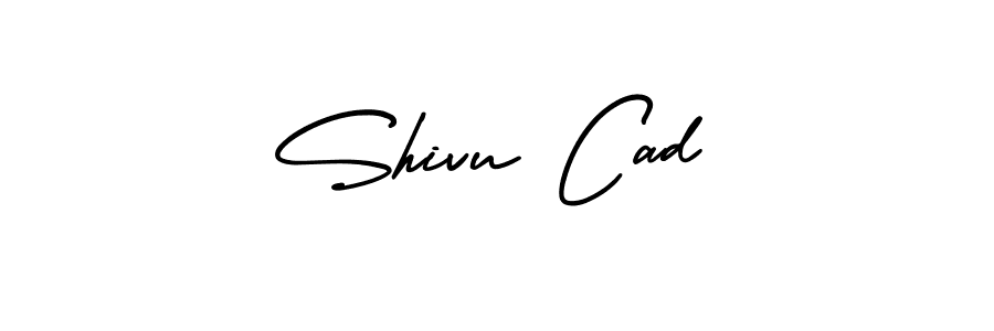 This is the best signature style for the Shivu Cad name. Also you like these signature font (AmerikaSignatureDemo-Regular). Mix name signature. Shivu Cad signature style 3 images and pictures png