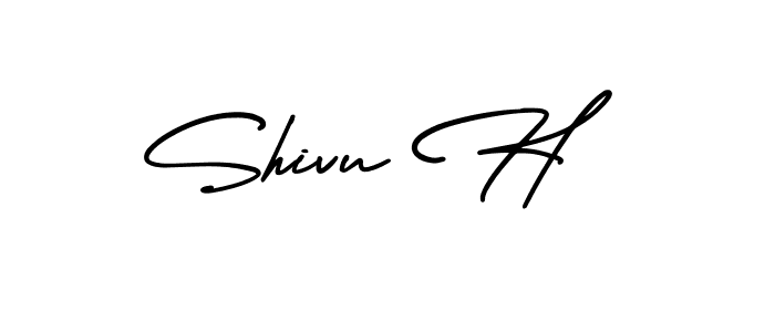 Similarly AmerikaSignatureDemo-Regular is the best handwritten signature design. Signature creator online .You can use it as an online autograph creator for name Shivu H. Shivu H signature style 3 images and pictures png