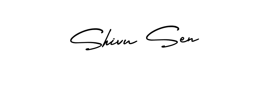 How to make Shivu Sen signature? AmerikaSignatureDemo-Regular is a professional autograph style. Create handwritten signature for Shivu Sen name. Shivu Sen signature style 3 images and pictures png