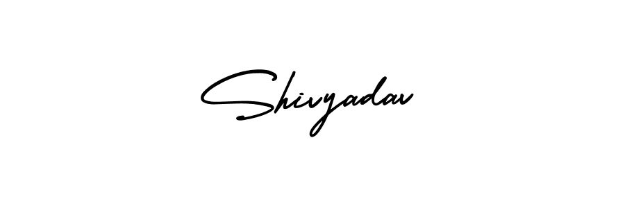 How to make Shivyadav name signature. Use AmerikaSignatureDemo-Regular style for creating short signs online. This is the latest handwritten sign. Shivyadav signature style 3 images and pictures png