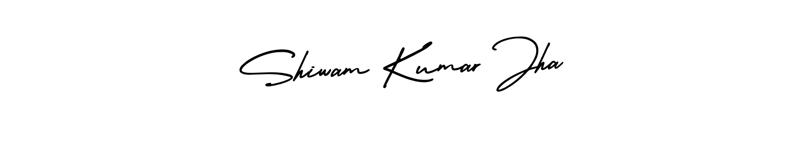 How to Draw Shiwam Kumar Jha signature style? AmerikaSignatureDemo-Regular is a latest design signature styles for name Shiwam Kumar Jha. Shiwam Kumar Jha signature style 3 images and pictures png