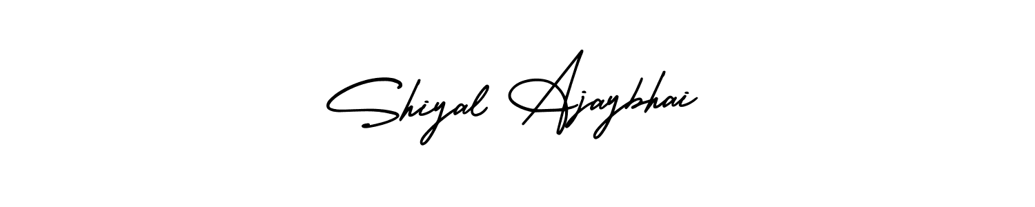 Similarly AmerikaSignatureDemo-Regular is the best handwritten signature design. Signature creator online .You can use it as an online autograph creator for name Shiyal Ajaybhai. Shiyal Ajaybhai signature style 3 images and pictures png