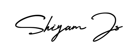 Use a signature maker to create a handwritten signature online. With this signature software, you can design (AmerikaSignatureDemo-Regular) your own signature for name Shiyam Js. Shiyam Js signature style 3 images and pictures png