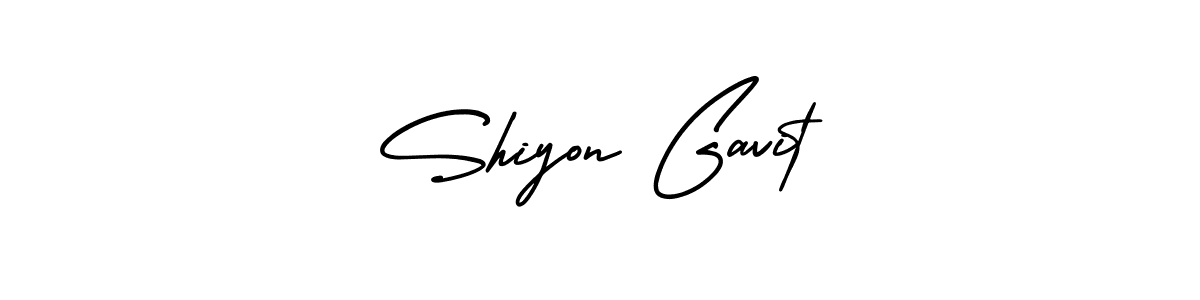 Shiyon Gavit stylish signature style. Best Handwritten Sign (AmerikaSignatureDemo-Regular) for my name. Handwritten Signature Collection Ideas for my name Shiyon Gavit. Shiyon Gavit signature style 3 images and pictures png