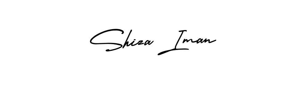 Create a beautiful signature design for name Shiza Iman. With this signature (AmerikaSignatureDemo-Regular) fonts, you can make a handwritten signature for free. Shiza Iman signature style 3 images and pictures png